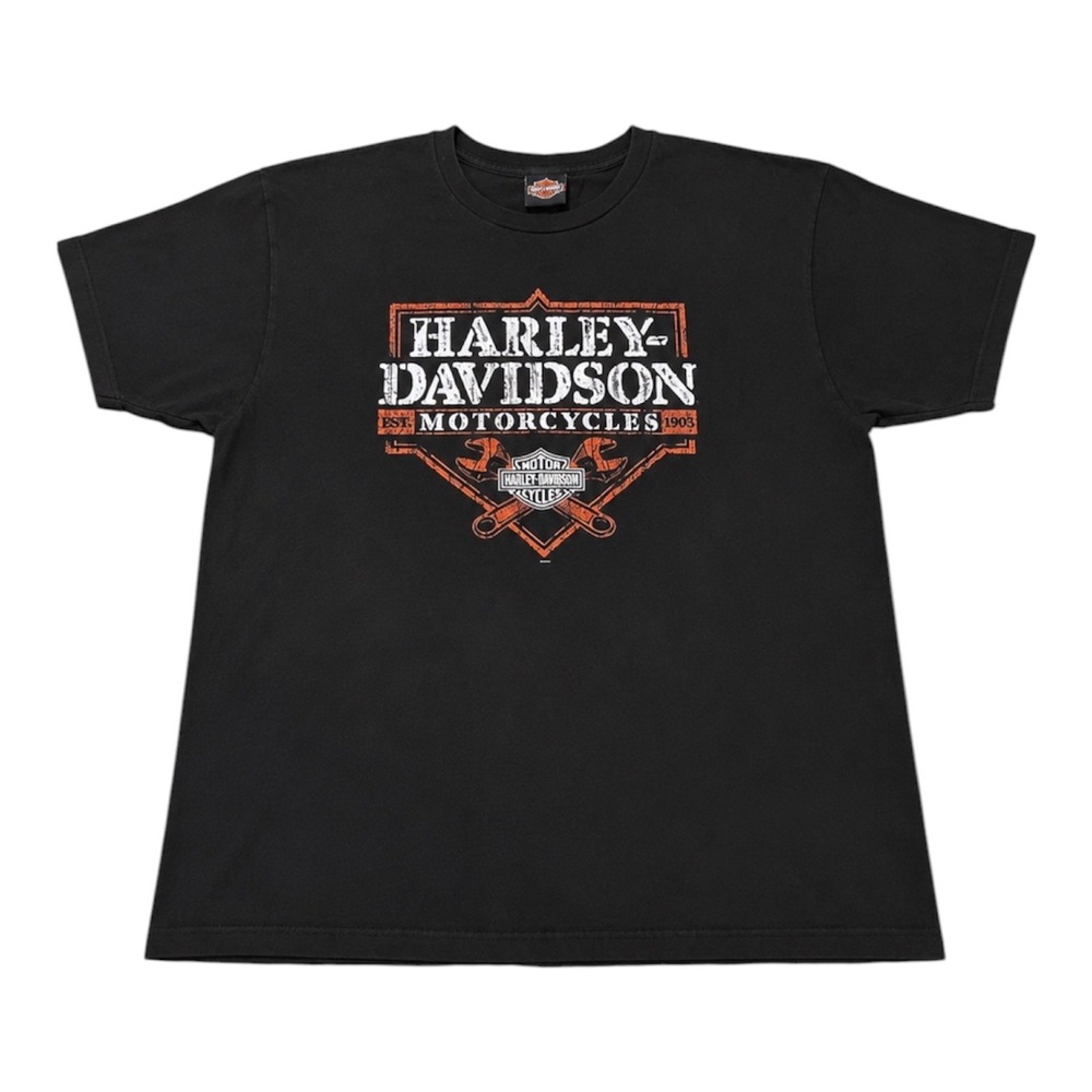 Harley-Davidson Motorcycles T-Shirt Mens Black Coziahr Decatur IL Graphic Tee